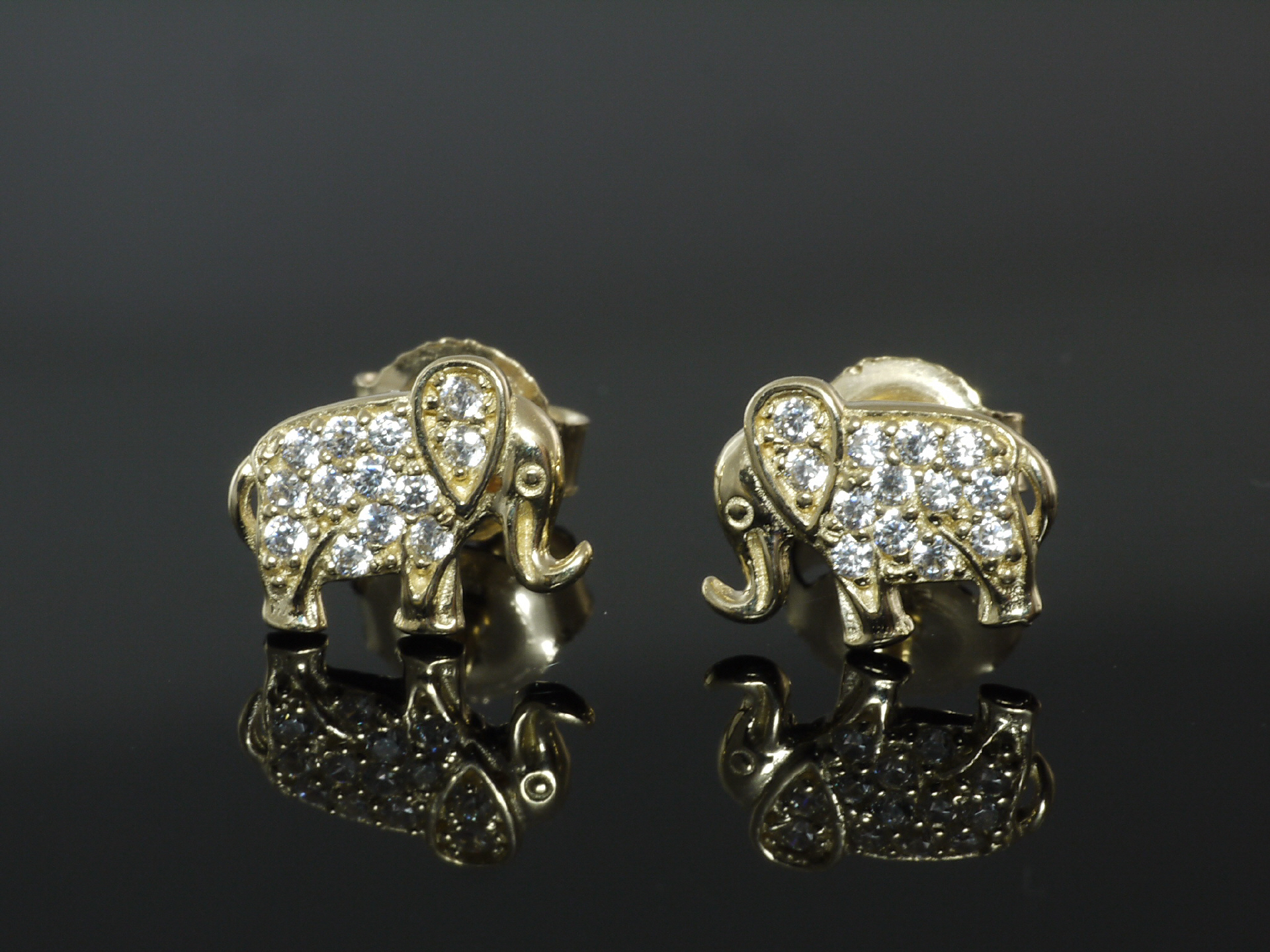 Ohrstecker 585 Gold Elefanten